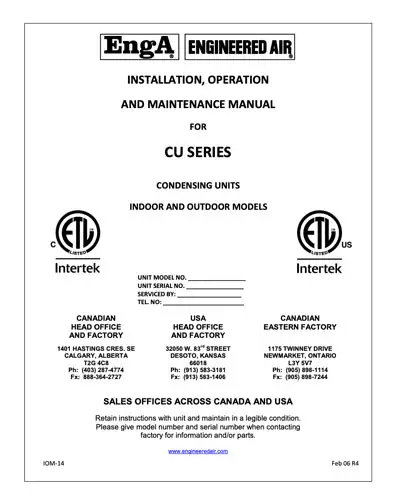CU Series Manual