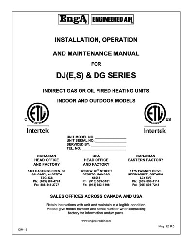 DJ – DG Series Manual