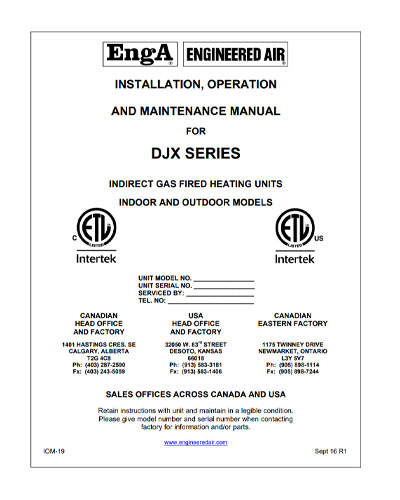 DJX Series Manual
