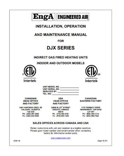 DJX Series Manual