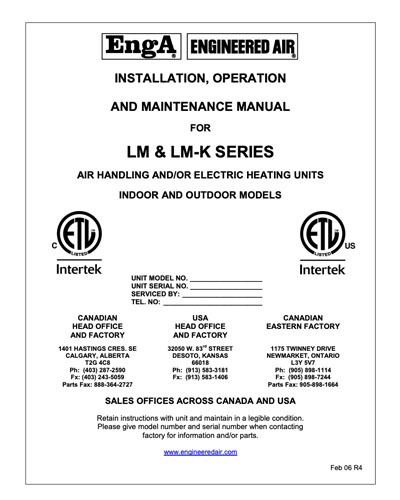 LM LMK Series Manual