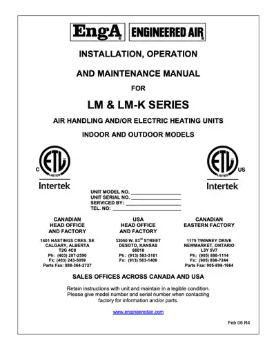 LM LMK Series Manual