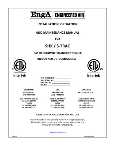 SHX-STRAC Manual