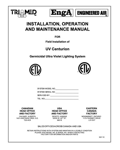 UV Series Field Manual