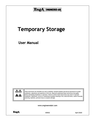 Temporary Storage Manual