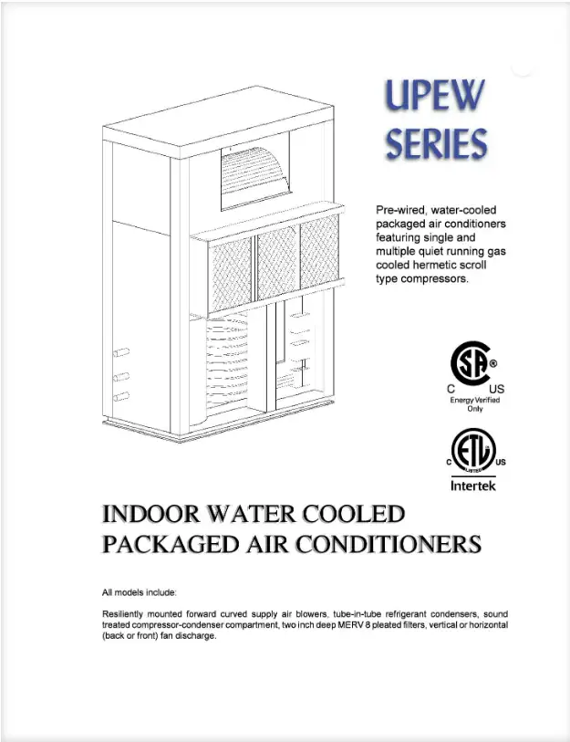 UPEW Water Cooled Air Conditioning Unit