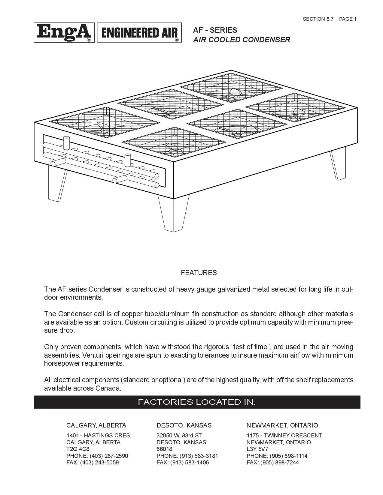 AF & DCU Condensers & Fluid Coolers