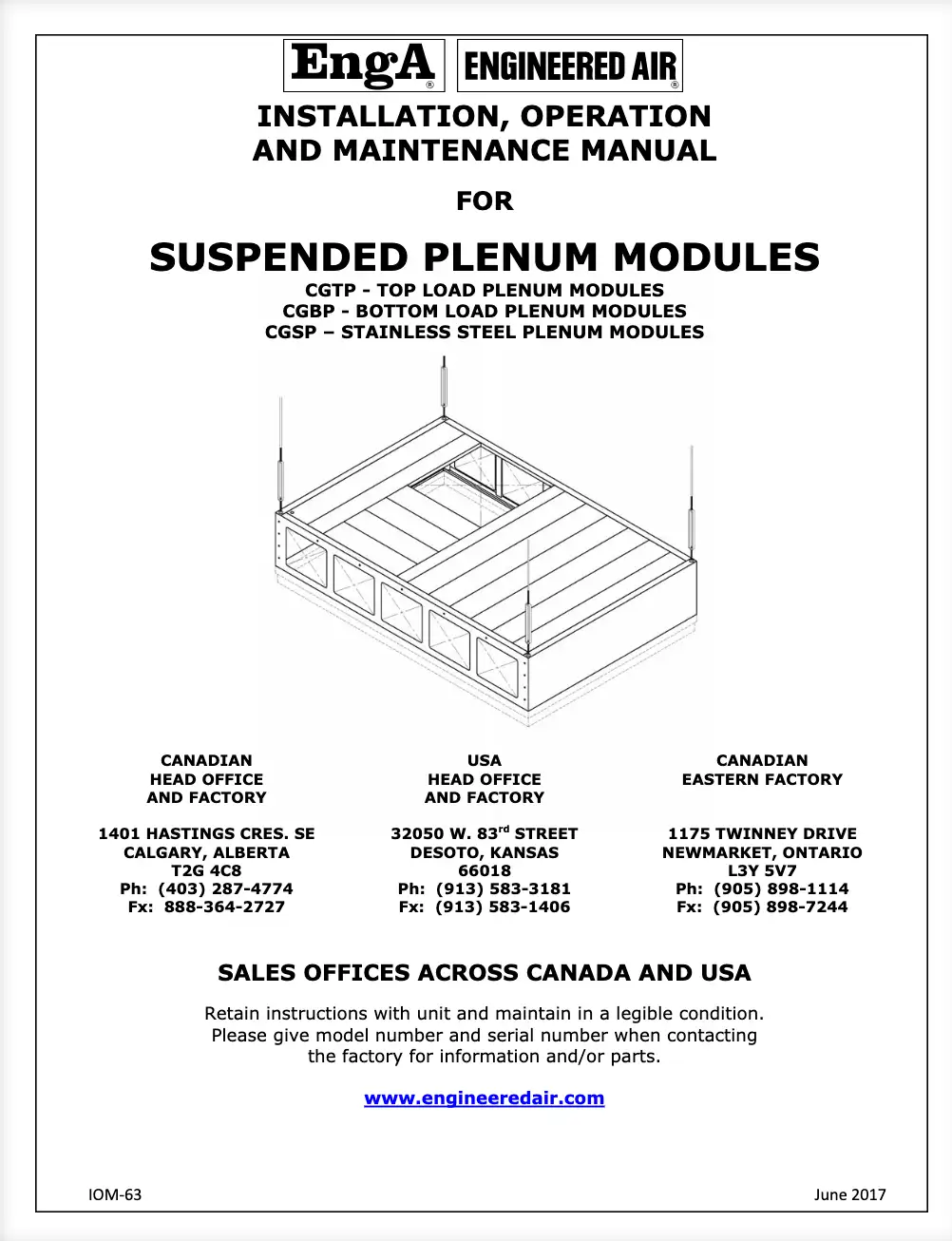 Suspended Plenum Module