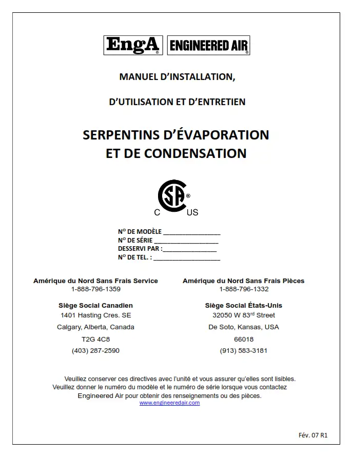 Serpentin D’evaporation