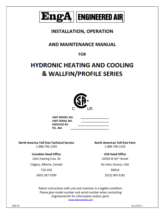 Hydronic Heating and Cooling