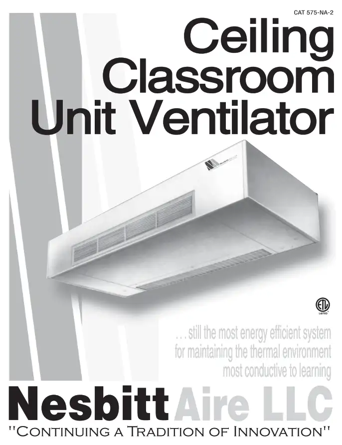 NesbittAire Ceiling Mounted Unit Ventilator
