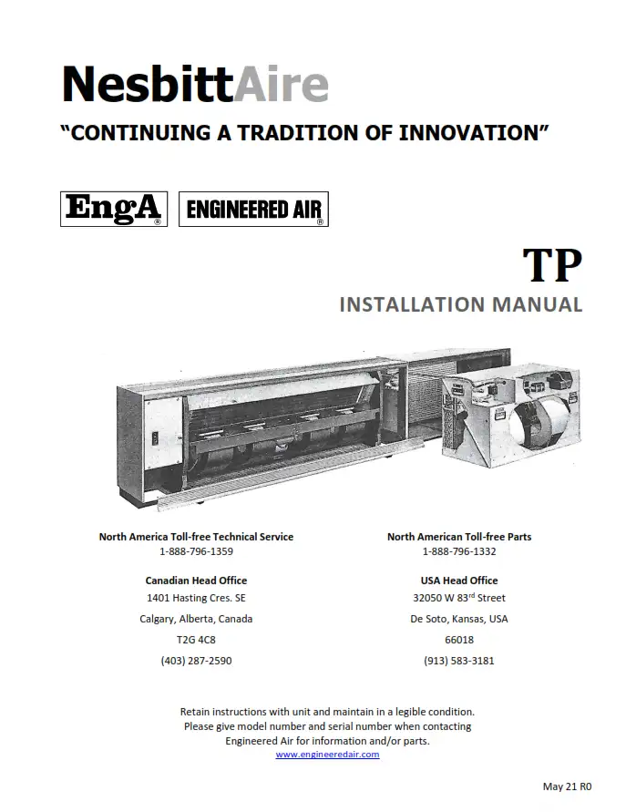 NesbittAire TP Installation