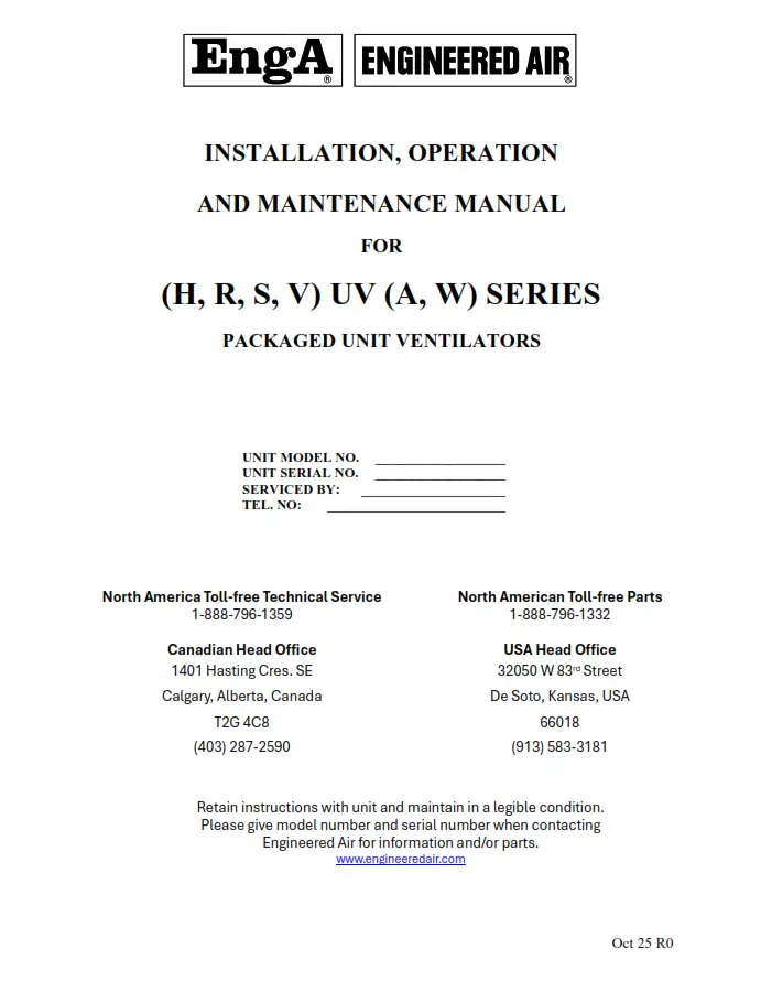 Packaged Unit Ventilator