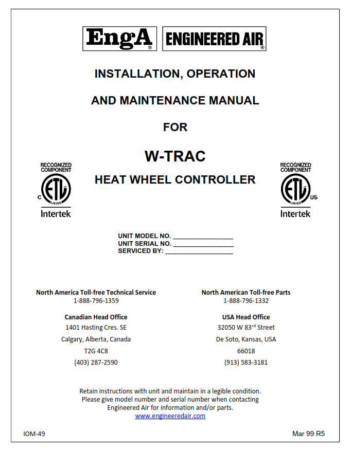 WTRAC Controller