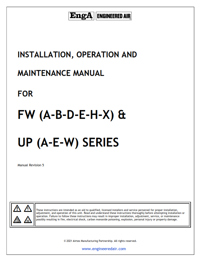 FW Up Series Manual
